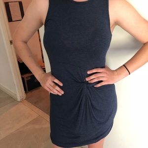 Navy Color Thread Dress